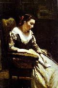 Jean-Baptiste Camille Corot The Letter oil painting reproduction